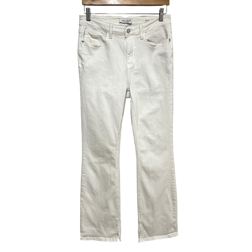 Judy Blue Bootcut Jeans Womens 30x31 White Denim Mid Rise Casual Chic JB88643